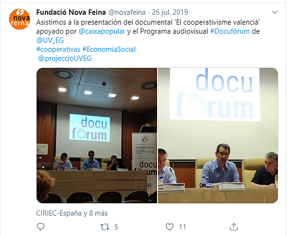 Jornada Presentación " El Cooperativismo Valenciano"