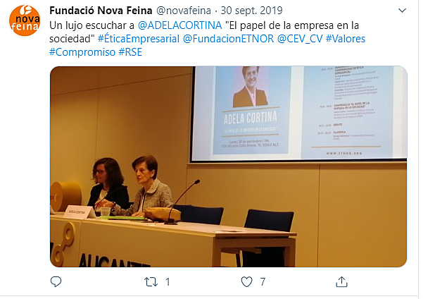 Jornada " El papel de la Empresa en la Sociedad" Fundación Etnor.