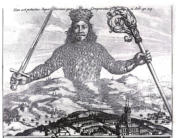 The publication of the Leviathan by Hobbes