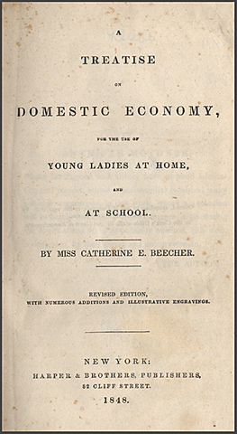 "A Treatise on Domestic Economy" is written