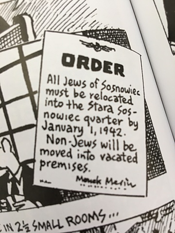 The Germans post signs up that move all Jews to Stara Sosnowiec