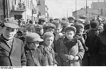 The Lodz Ghetto in Poland is sealed off from the outside world with 230,000 Jews locked inside.