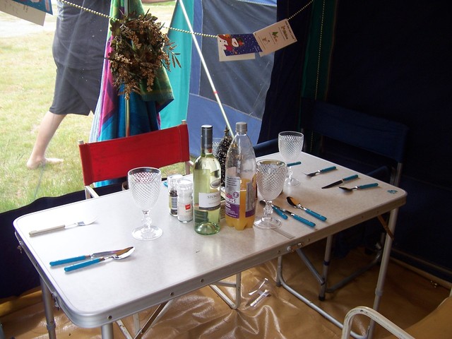 Christmas Dinner in the tent!