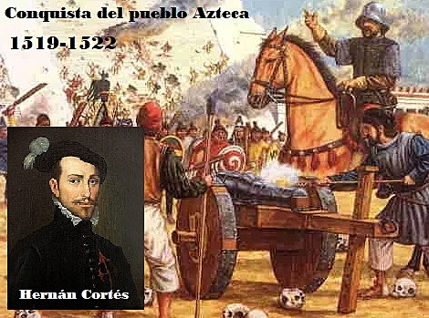 Conquista de los Aztecas y llegada a Guatemala y Honduras: Hernán Cortés