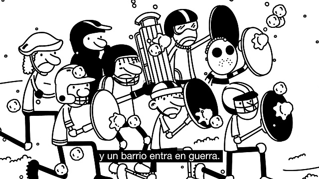 BATALLA DE NIEVE EN LA CALLE SURREY