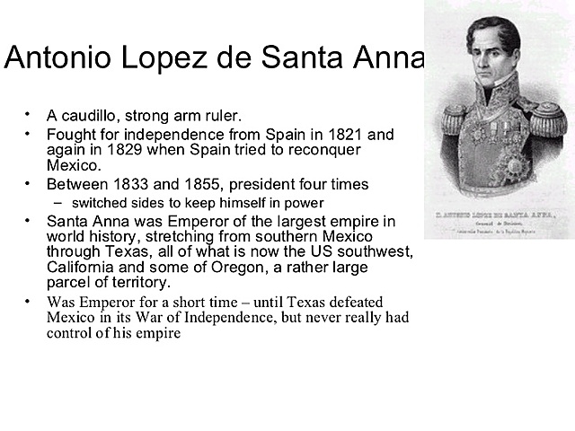 Santa Anna-Restoration of Freedom