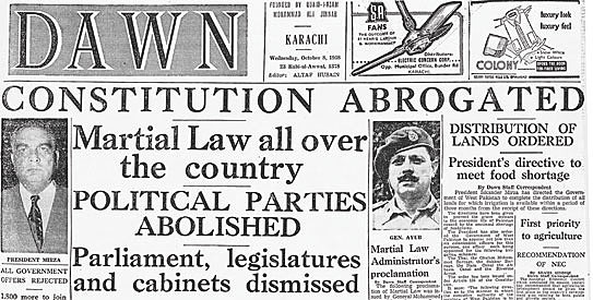 Government proclaimed martial law