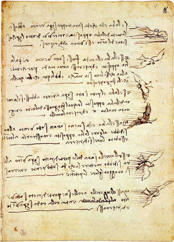 LEONARDO REDACTA EL CÓDICE SOBRE EL VUELO DE LOS PÁJAROS