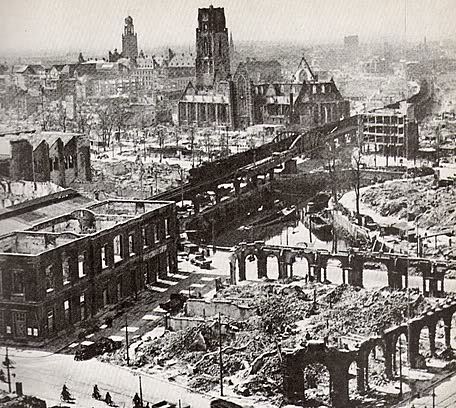 The bombing of Rotterdam