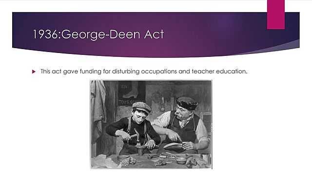 The George-Deen Vocational Education Act of 1936