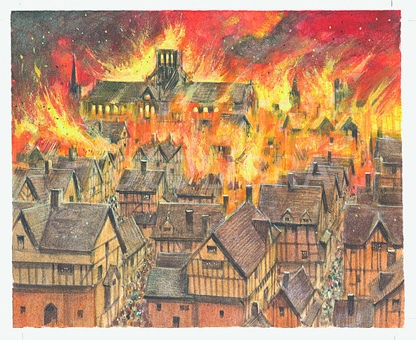 At 4:00 London's mayor, sir  Thomas Blooworth, was adviced to demolished houses.