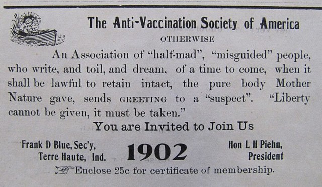 Anti Vaccination Society of America