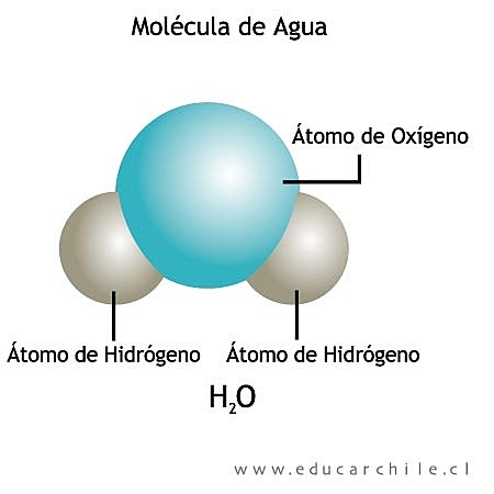 Partes de la Molécula de Agua