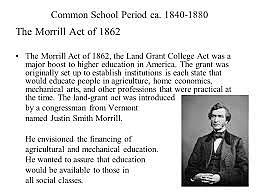 Morrill Act of 1862