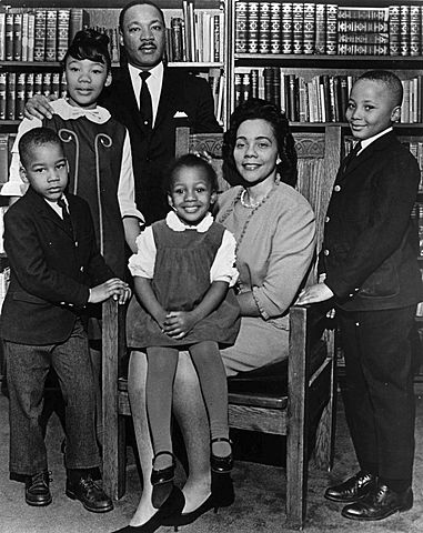 King y Coretta Scott se casaron el 19 de junio de 1953, y tuvieron cuatro hijos
