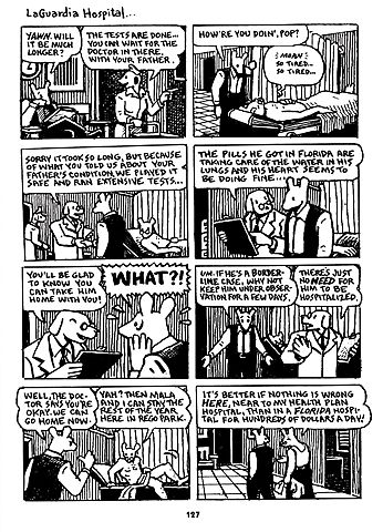 Vladek goes to the LaGuardia Hospital