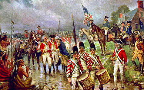 American and British Battle of Saratoga