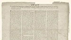 Congress prohibits enslaved people imported to the US