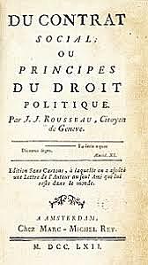 the publication of the social contract by rousseau