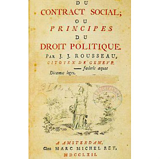 The Publication of the Social Contract by Rousseau