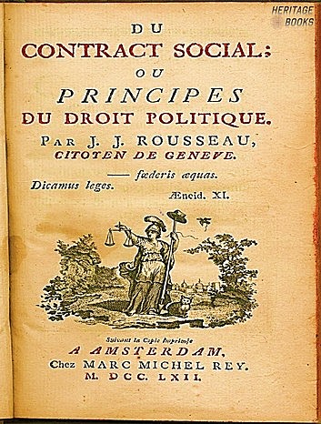 The publication of the Social Contract by Rousseau