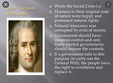 Jean Jacques Rousseau wrote The Social Contract