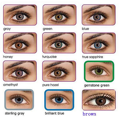 Colored contacts