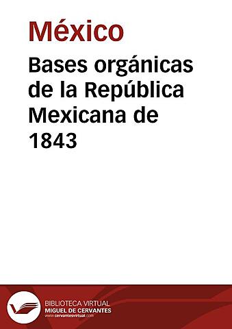 Bases Orgánicas de 1843