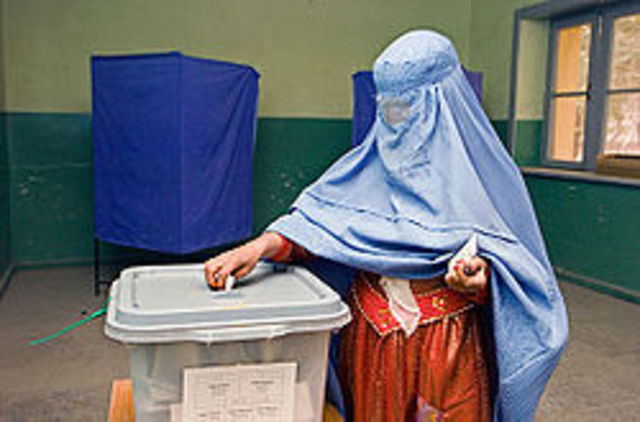 Elections are held in Afghanistan