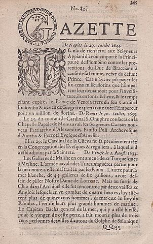 La Gazetter de Renaudot
