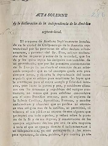 Acta Solemne de la Declaración de la Independencia de América Septentrional, Dios arbitro moderador de los imperios y autor de la sociedad.