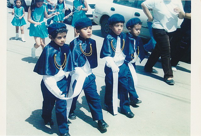 Gastador en la banda del colegio
