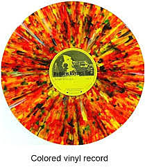 coloured vinyl record