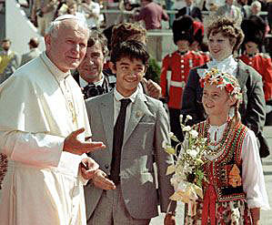 Visite du Pape Jean Paul II