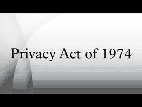 Privacy Act.