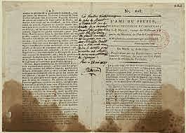 The publication of L’Amie de Peuple