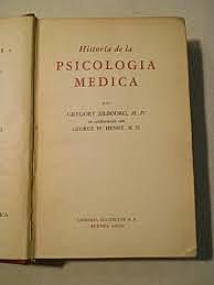 Zilboorg gregory y henry aportaron la denominada psicología médica