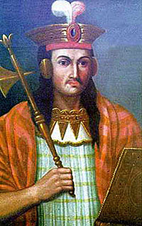 Aanstelling leider Pachacuti Inca Yupanqui