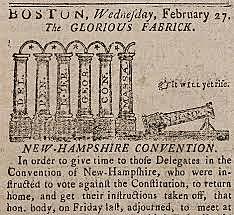 New Hampshire  ratifies Constitution