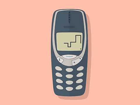 Nokia crea un juego llamada  "La serpiente"