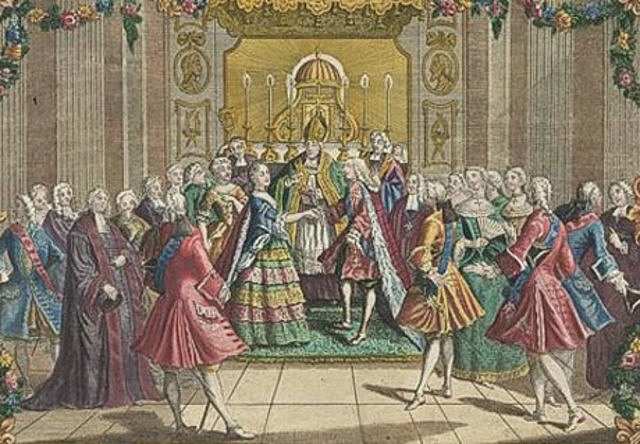 Louis XVI and Marie Antoinette are married