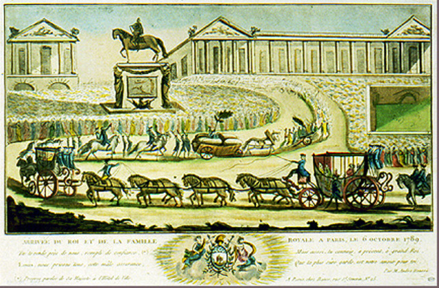The Royal Family Processing from Versailles to Paris