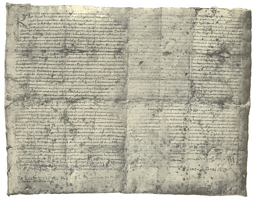 Guifré rep una carta de poblament