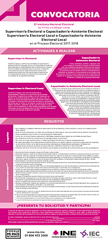 INE elección de 2018