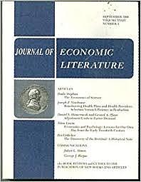 Journal of Economic Literature (Thorsby)