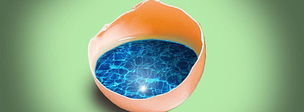 Cáscaras de huevo para la preservación del agua