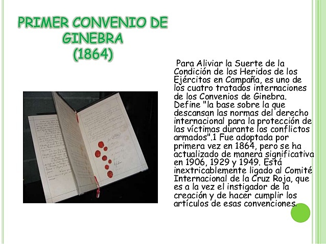 La Primera Convención de Ginebra (1864)