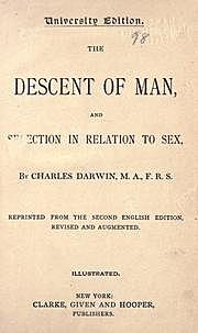 Charles Darwin "The Descent of Man"