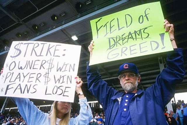 Major League baseball strike