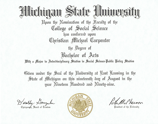 Bachelor of Arts Graduation